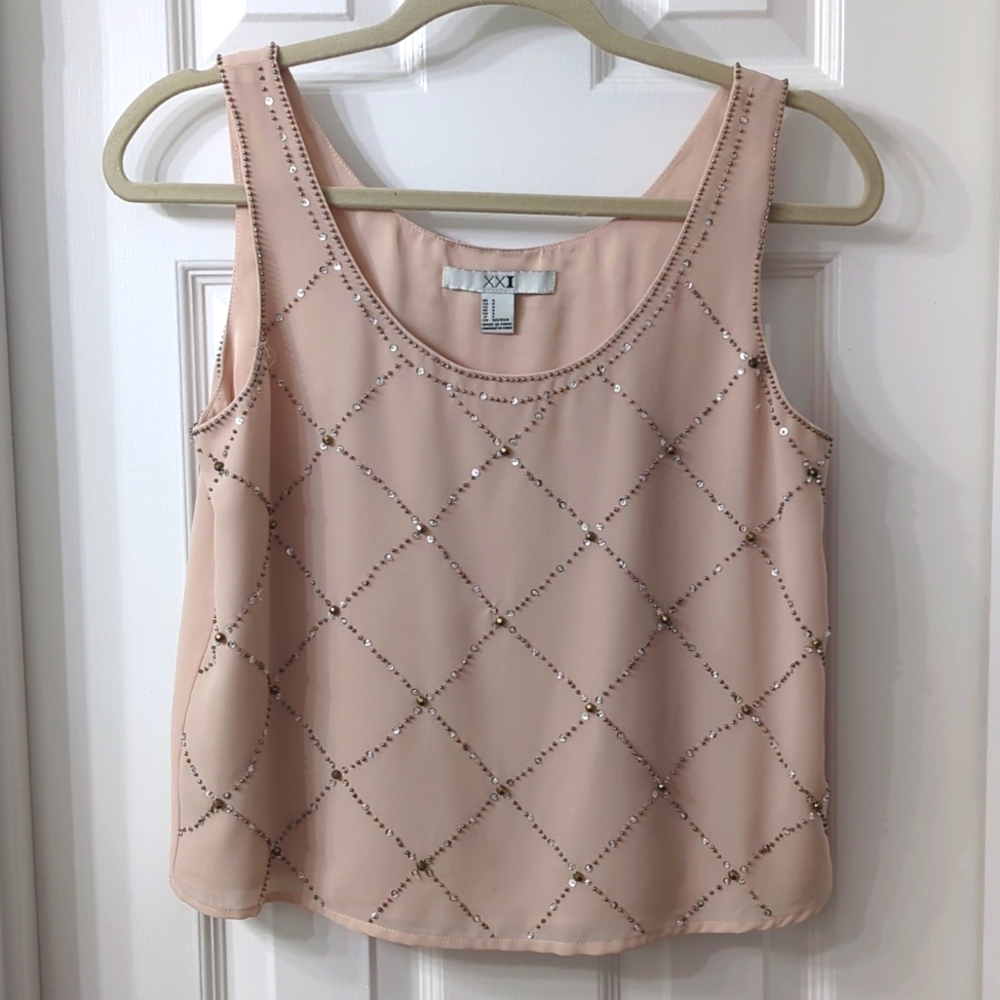 Forever 21 Sequin Tank XS